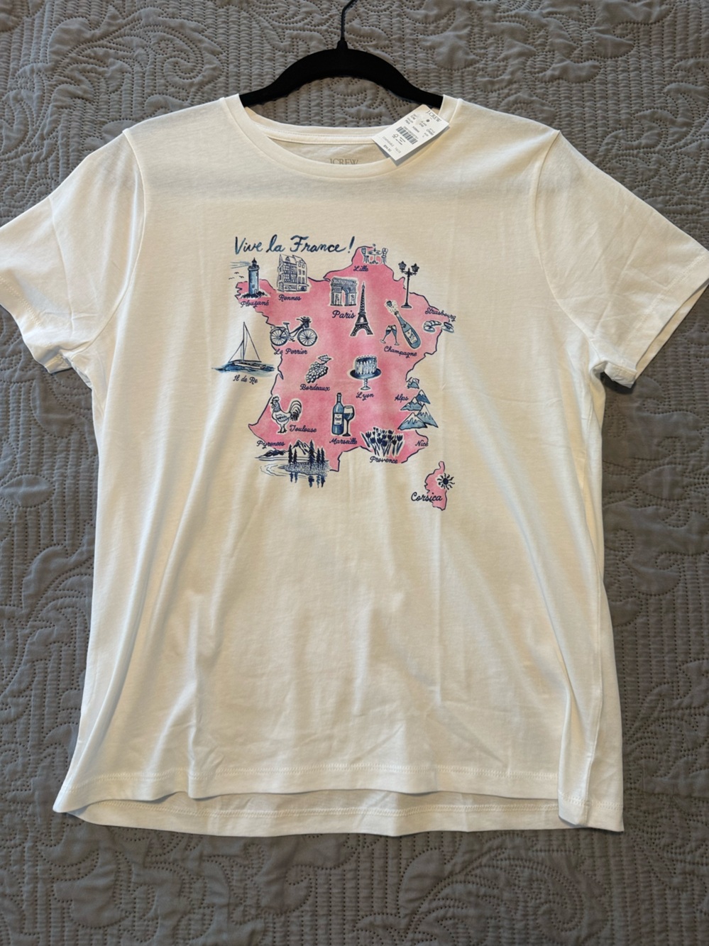 J. Crew Vive la France Graphic Collector Tee - Picture 2 of 5